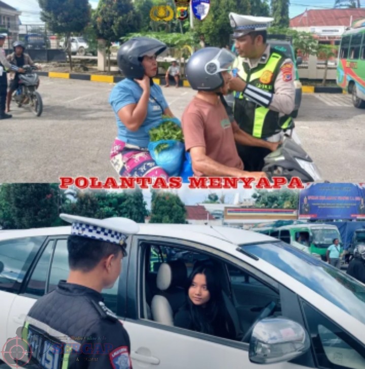 Satlantas Polres Sumba Barat Menyapa, Berikan Edukasi dan Pelayanan Tentang Berlalulintas Kepada Masyarakat.