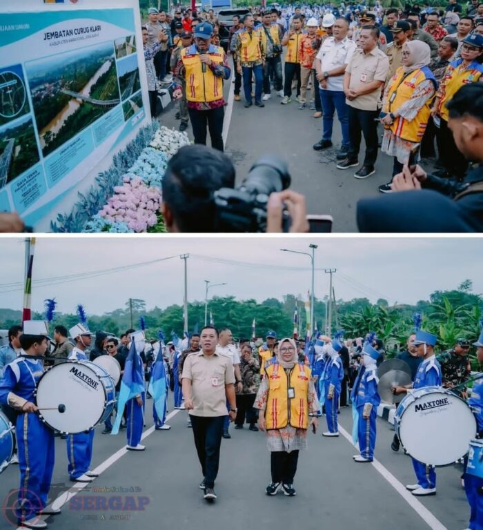 Peresmian Jembatan Curug 533 Meter Perkuat Konektivitas Klari-Ciampel dan Akses Menuju Purwakarta