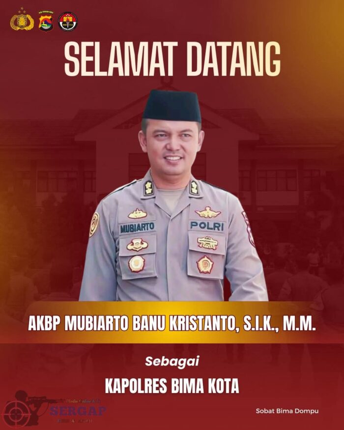 AKBP Didik Putra Kuncoro Dimutasi ke Yanma Polri, AKBP Mubiarto Banu Kristanto jabat Kapolres Bima Kota