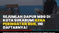 Direktur Wilayah II Deputi Pematau Dan Pengawas BGN Brigjen TNI Albertus Dony Sidak Kedapur MBG