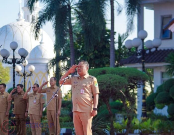 Tingkatkan Kedisiplinan dan Efisiensi, Wakil Bupati Karawang Pimpin Apel Pagi