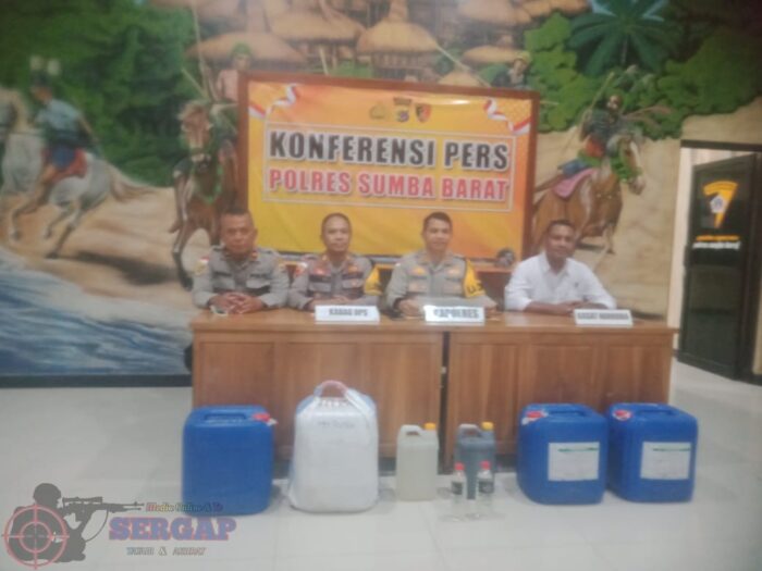 Polres Sumba Barat Berhasil Amankan Minuman Keras (MIRAS) Dalam Operasi Samana Santa 2026.