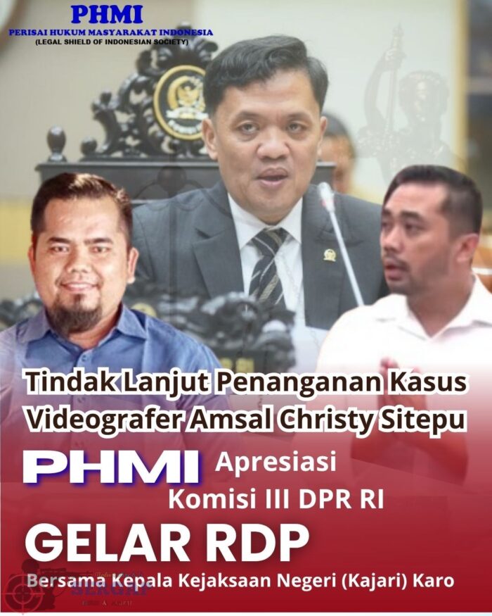 Tindak Lanjut Penanganan Kasus Amsal Sitepu, Ketua Umum PHMI Apresiasi Komisi III DPR RI