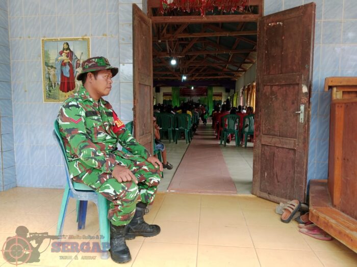 TNI Turun Tangan, Amankan Ibadah Paskah di Tawui Tanpa Celah Gangguan
