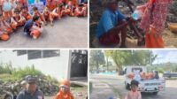 Tanamkan Rasa Peduli Sejak Usia Dini, TK Al Hikmah Melayu Berbagi Keliling Nasi Bungkus