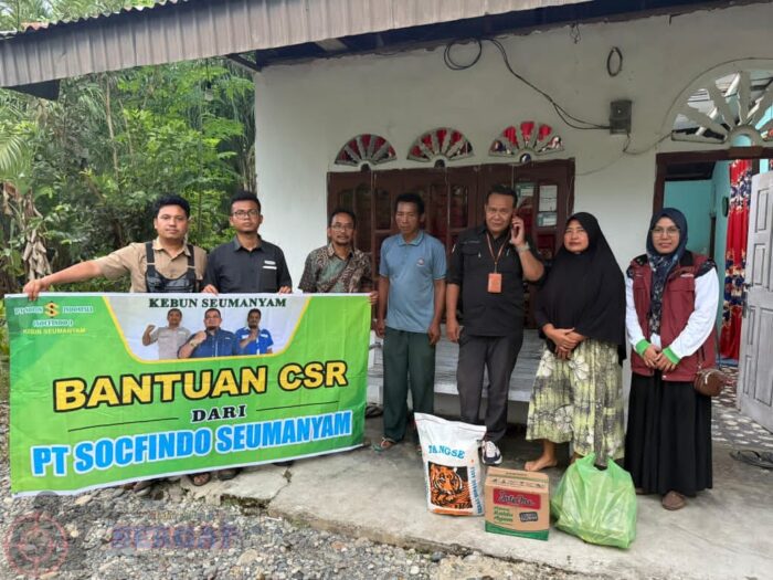 PT Socfindo Semayam Salurkan Bantuan Sembako untuk Penyandang Disabilitas Ring 1 Perusahaan