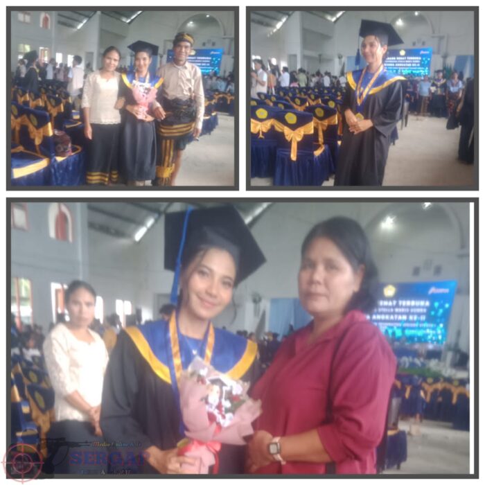 Toga Jadi Bukti: 4 Tahun Hidup Sederhana,Bapak Petrus Umbu Eda dan Ibu Yuliana Rambu Meja Antar Anak Jadi Sarjana