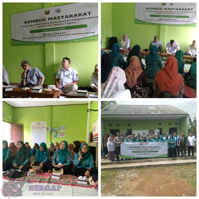 Cegah Stunting, Desa Cimahi kecamatan Cicantayan Sepakati Langkah Konkrit Lewat Musyawarah Rembug Desa