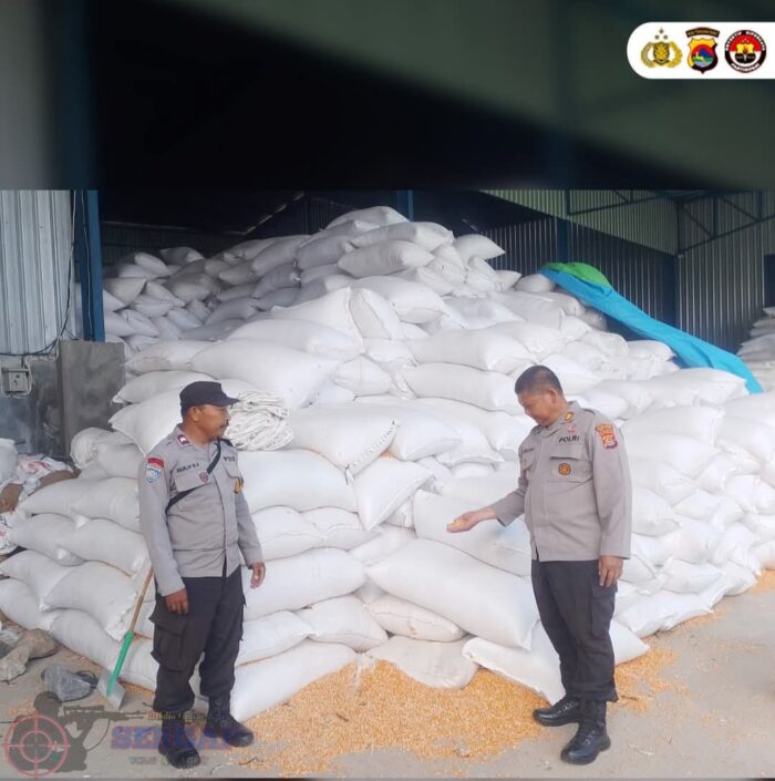 Pastikan Stabilitas Ketahanan Pangan, Kapolsek Rasanae Barat Monitoring Gudang Jagung