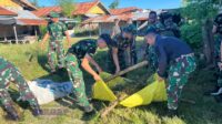 Sambut Hari Bakti Kodam IX/Udayana, Kodim Sumba Timur Bersihkan Pasar Inpres