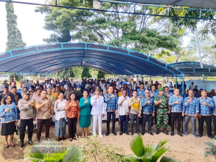 Wakili Dandim, Pasi Intel Kodim 1601/Sumba Timur Hadiri Serah Terima Jabatan Camat Pandawai