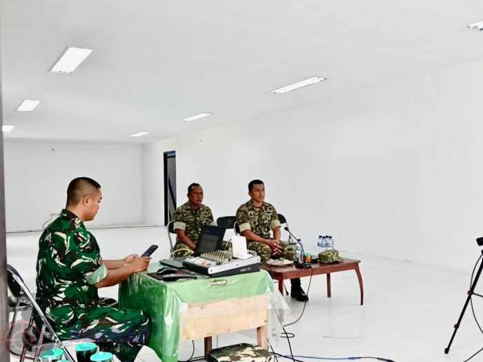 Dandim 1601/Sumba Timur Ikuti Vicon Evaluasi Percepatan Pembangunan Koperasi Merah Putih