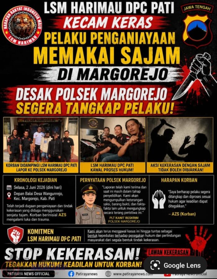 LSM Harimau Kawal Kasus Dugaan Penganiayaan di Margorejo, Polisi Lakukan Penyelidikan