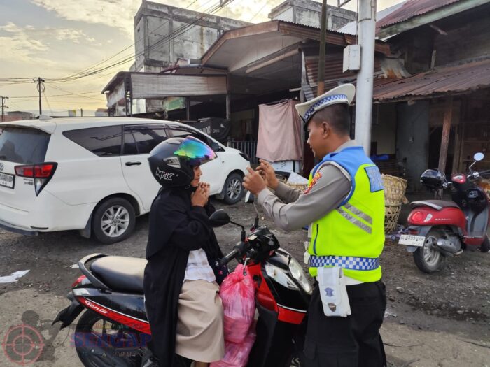 Polantas Menyapa, Satlantas Polres Nagan Raya Ajak Masyarakat Tertib Berlalu Lintas Secara Humanis