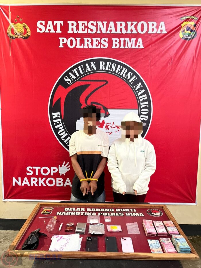 Sat Resnarkoba Polres Bima Mengamankan Perempuan DJ Pengedar Narkoba di Desa Nata