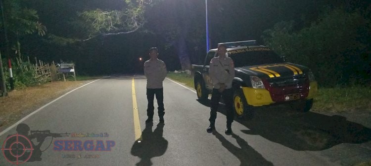 Jaga Situasi Tetap Kondusif, Personel Polsek Katikutana Gelar Patroli Rutin