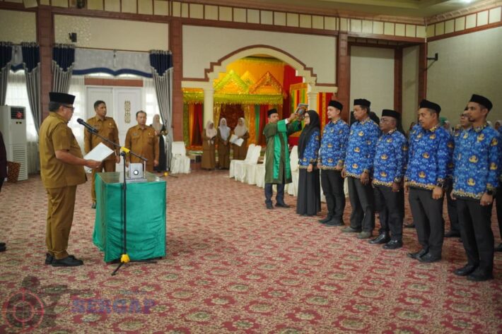 6 Kepala Sekolah di Nagan Raya Dilantik, TRK: Guru dan Kepsek Ujung Tombak Mutu Pendidikan