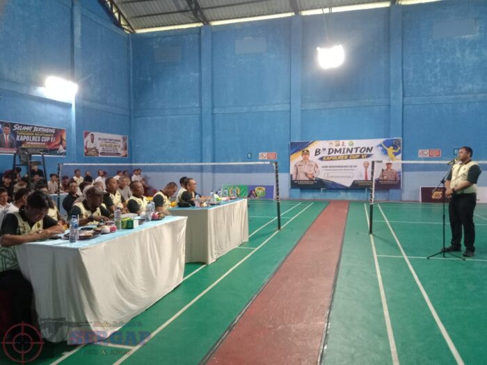 Kapolres Nagan Raya Resmi Buka Turnamen Badminton Kapolres Cup VI dalam Rangka Hari Bhayangkara ke-80