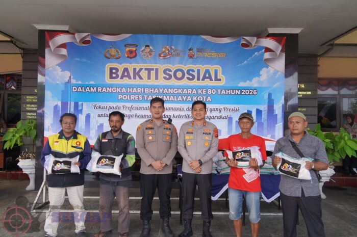 Polres Tasikmalaya Kota Gelar Bakti Sosial, Ratusan Pengemudi dan Warga Terima Bantuan