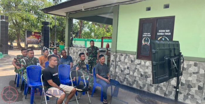 Kodim 1601/Sumba Timur Gelar Nobar Piala Dunia 2026, Pererat Kebersamaan dengan Warga