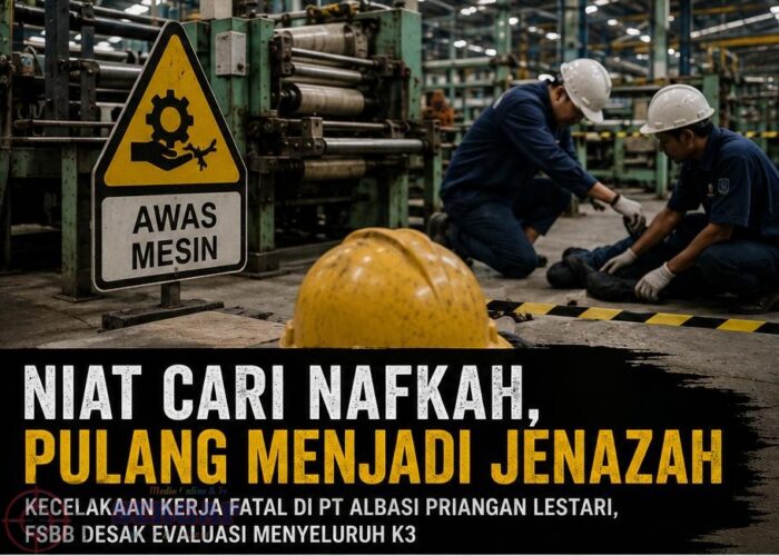 Kecelakaan Kerja Tewaskan Buruh 18 Tahun, FSBB Minta Evaluasi Menyeluruh Sistem Keselamatan