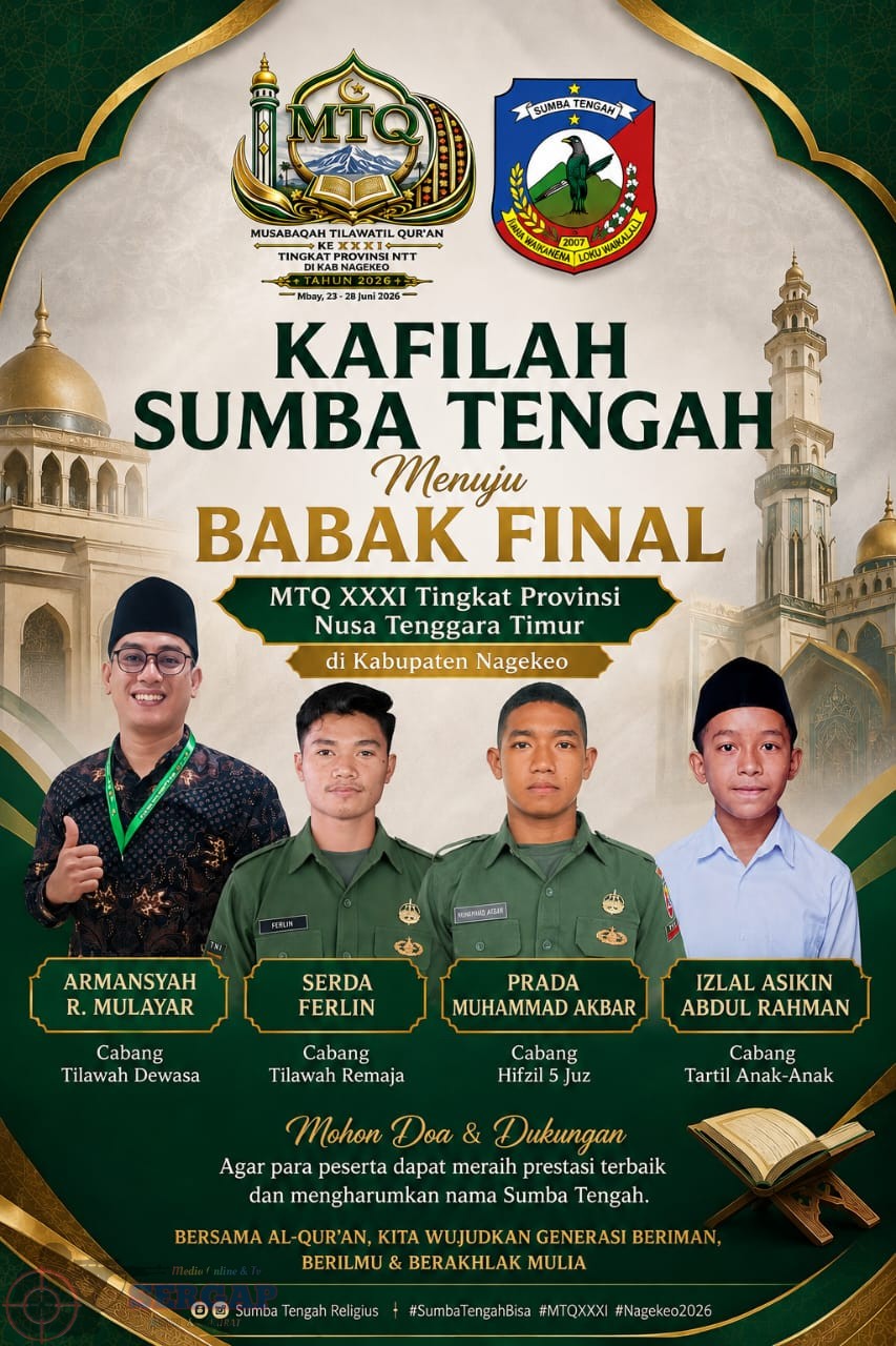 Dua Prajurit Yon TP 930/TODA TEBI Lolos Final MTQ XXXI NTT, Harumkan Nama Sumba Tengah