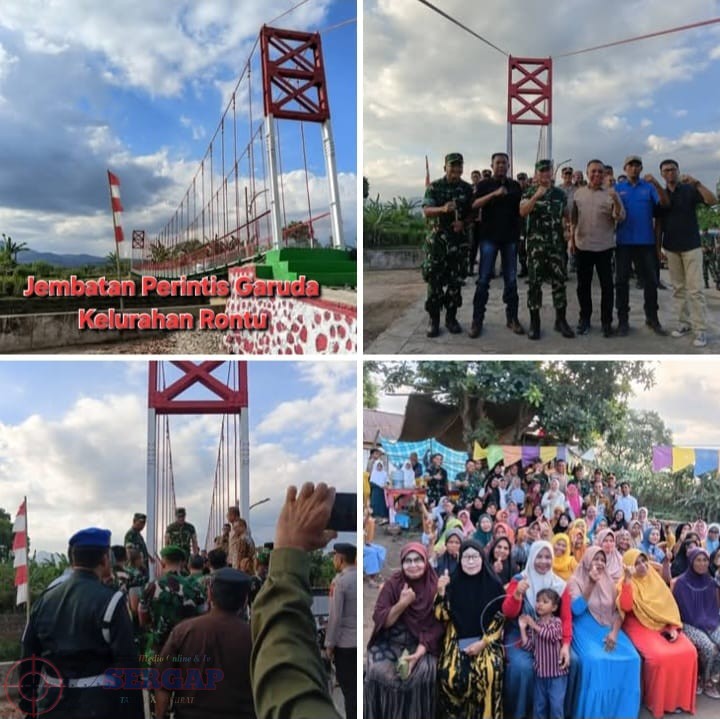 Pangdam IX/UDY Resmikan Jembatan Perintis Garuda di Kota Bima, Walikota: Terimakasih Bapak Presiden Prabowo