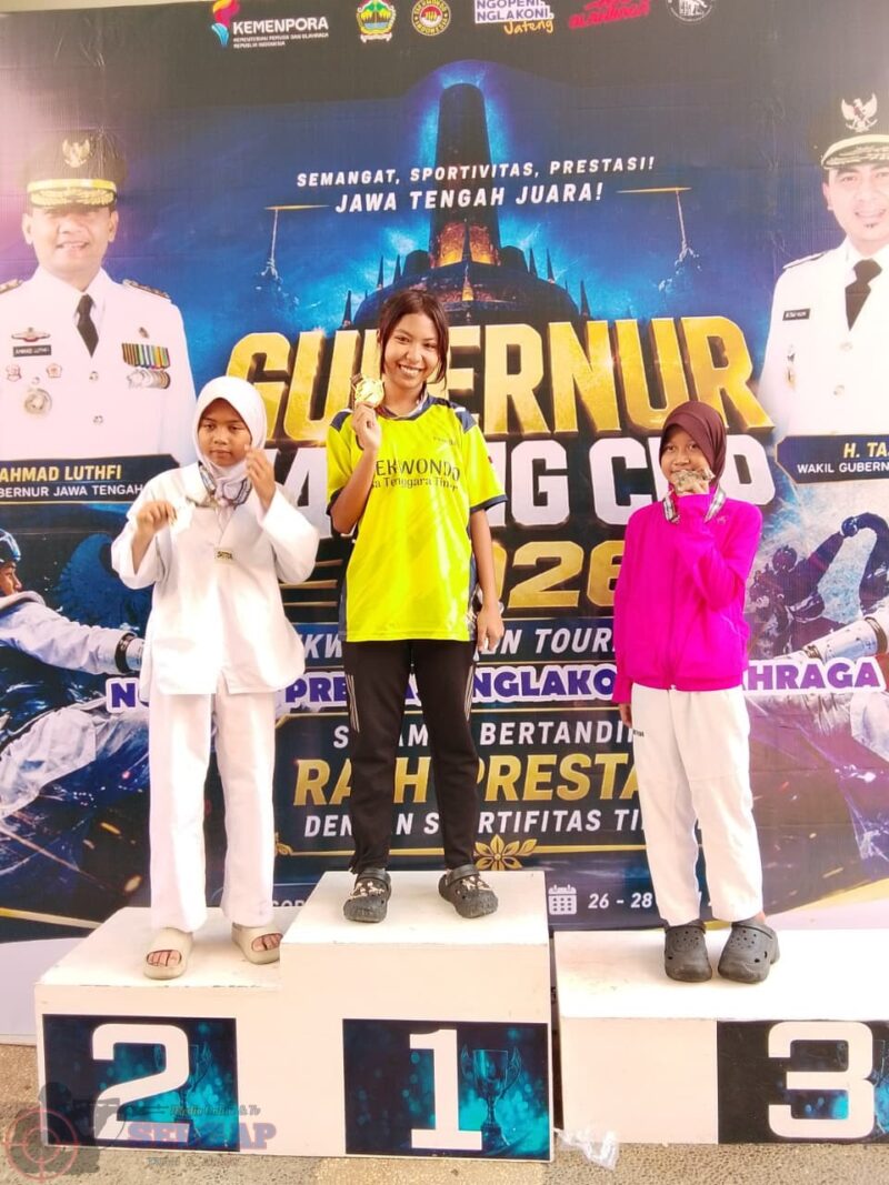 Atlet Binaan Polres Sumba Barat Raih Emas di Kejuaraan Nasional Taekwondo Piala Gubernur Jateng 2026