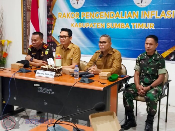 Wakili Dandim, Pasilog Kodim 1601/Sumba Timur Ikuti Rakor Pengendalian Inflasi dan Evaluasi Program 3 Juta Rumah