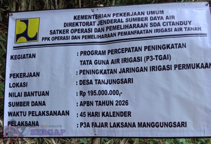 Program P3-TGAI di Desa Tanjungsari Disorot, Diduga Tak Sesuai Spesifikasi dan Usulan Lokasi