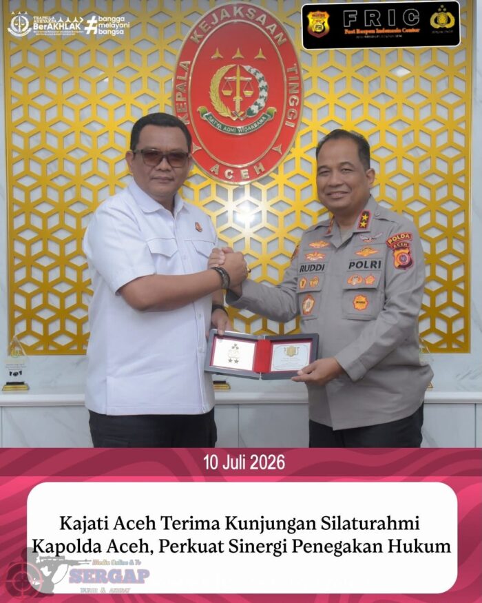 Kajati Aceh Terima Kunjungan Kapolda Aceh, Perkuat Sinergi Penegakan Hukum