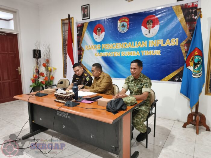 Pasi Pers Kodim 1601/Sumba Timur Hadiri Rakor Inflasi Nasional yang Dipimpin Mendagri