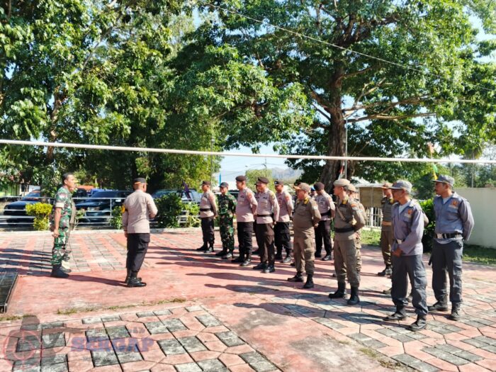 TNI-Polri Gelar Apel Gabungan Amankan Sidang Sinode ke-44 di Karera