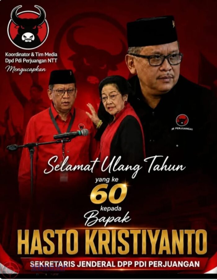 HUT Ke-60 Hasto Kristiyanto Jadi Momentum Refleksi Kepemimpinan dan Pengabdian