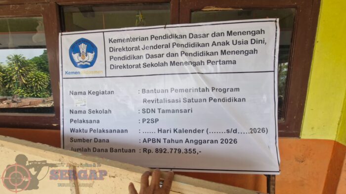 Diduga Langgar Ketentuan, Revitalisasi SDN Tamasari Disorot Warga