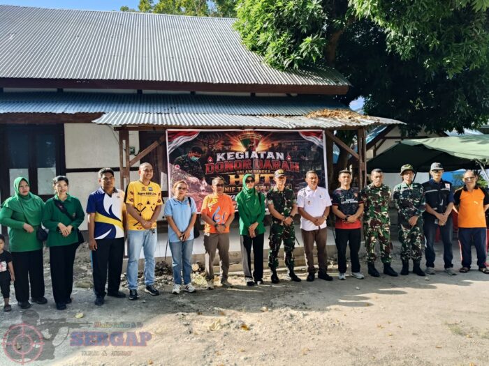 Peringati HUT Ke-1 Yon TP 876/Palatana, TNI-Polri dan Masyarakat Gelar Karya Bakti serta Donor Darah