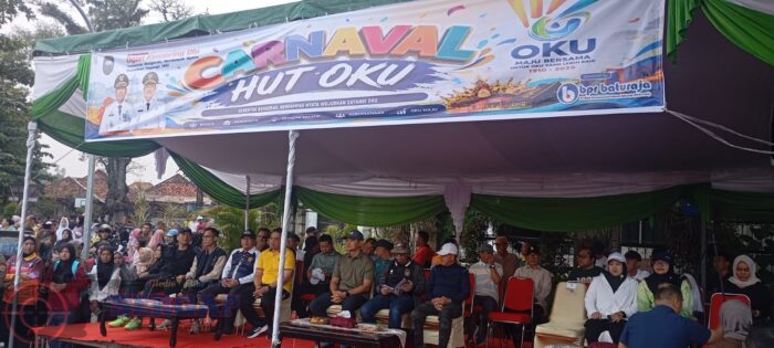 47 Drum Band Meriahkan Karnaval HUT OKU ke-116, Bupati Teddy Lepas Langsung Peserta.