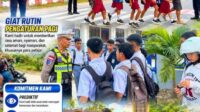 Satlantas Polres Sumba Barat Giat Gatur Pagi Beri Rasa Aman Kepada Pejalan Kaki,Masyarakat dan Pelajar