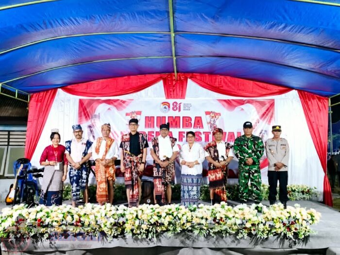 Pasi Intel Kodim 1601/Sumba Timur Hadiri Pembukaan THR dan Turnamen Futsal di Taman Wisata Swembak