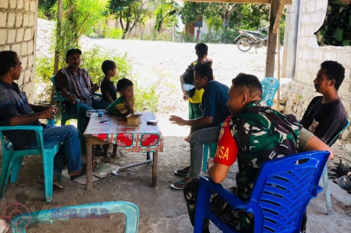 Hari Libur, Babinsa Tetap Edukasi Warga soal Pencegahan Kebakaran Lahan