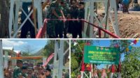 Danrem 162/Wira Bhakti Resmikan Jembatan Perintis Garuda Desa Nowa