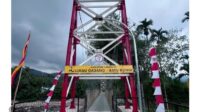 Jembatan Gantung Limau Gadang Lumpo Selesai dibangun. Gina Tampubolon ST PPK PJN 2 Sumbar: Jangan Melewati Tonase Ditentukan