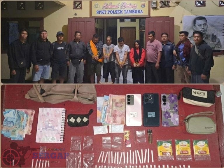 Polsek Tambora Berhasil Ringkus Empat Pelaku Satu Diantaranya Guru SD, BB 54 Poket Sabu di Sita