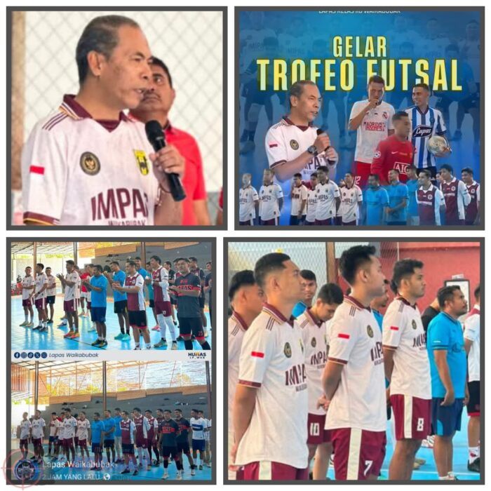 Gelar Trofeo Futsal, Lapas Waikabubak Pererat Kebersamaan Semarakkan HUT ke-81 RI