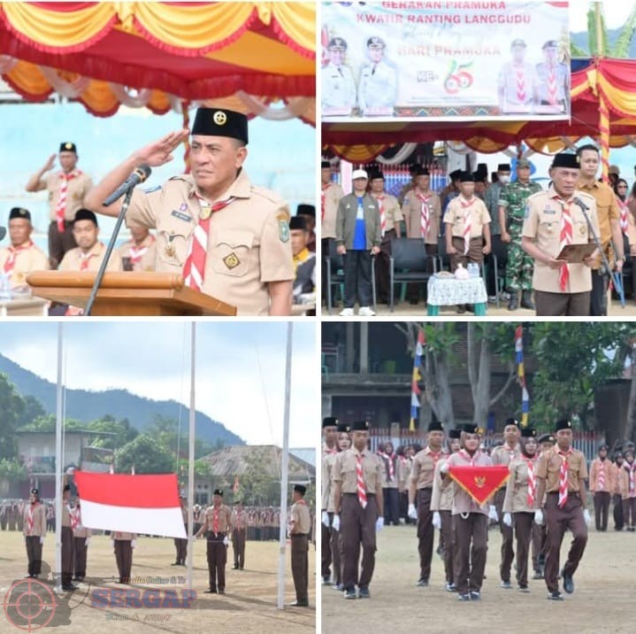 Bupati Bima Pimpin Upacara Peringatan Hari Pramuka Ke-65 di Langgudu