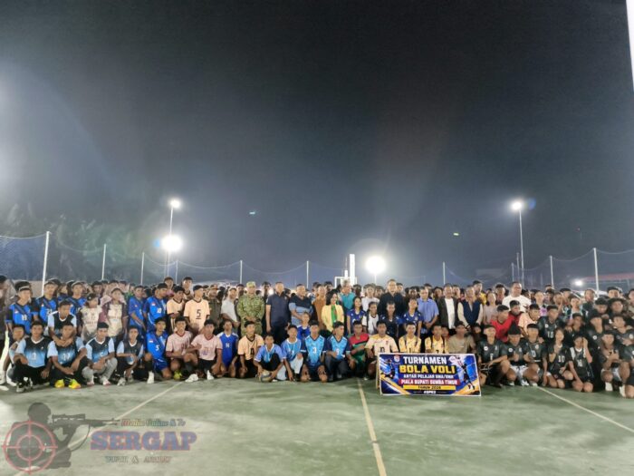 |Pasi Intel Kodim 1601/Sumba Timur Hadiri Pembukaan Turnamen Voli Piala Bupati