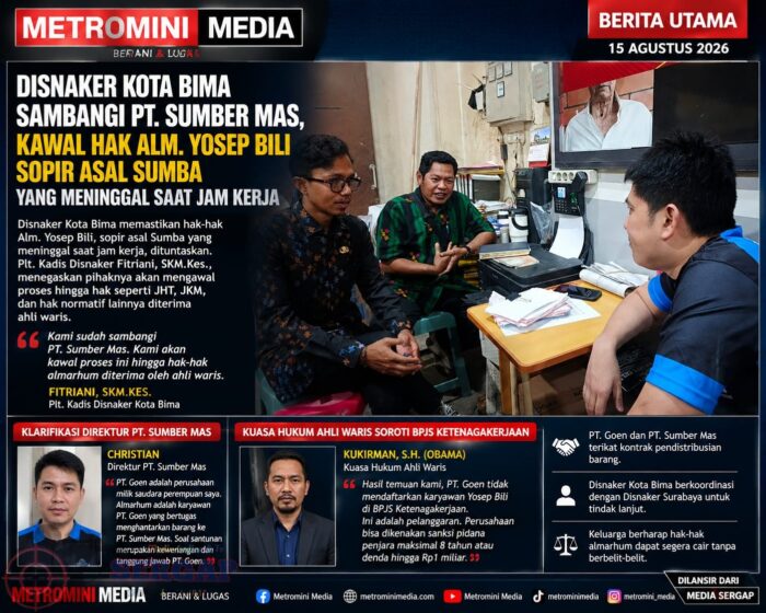 Direktur PT Sumber Mas Bantah Dugaan Konspirasi, Tegaskan Yosep Bili Karyawan PT Goen