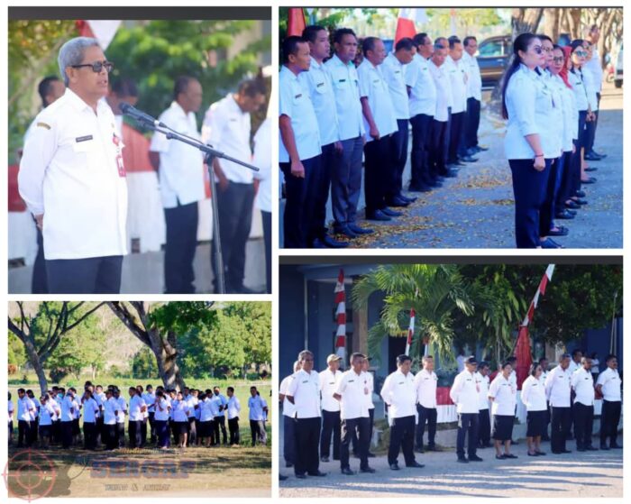 Sekda Sumba Tengah Pimpin Apel Kerja,Tekankan Disiplin ASN dan Penyelesaian Program Strategis