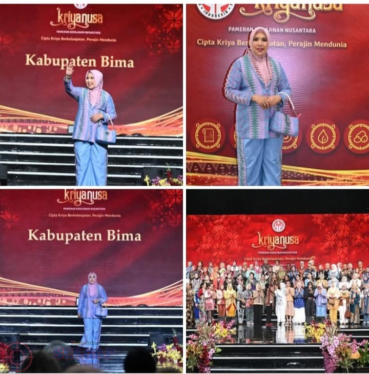 Isteri Bupati Bima Tampil Elegan di Acara Parade Busana Kriyanusa 2026