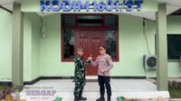Perkuat Sinergi TNI-Polri, Kapolres Sumba Timur Silaturahmi ke Kodim 1601/Sumba Timur
